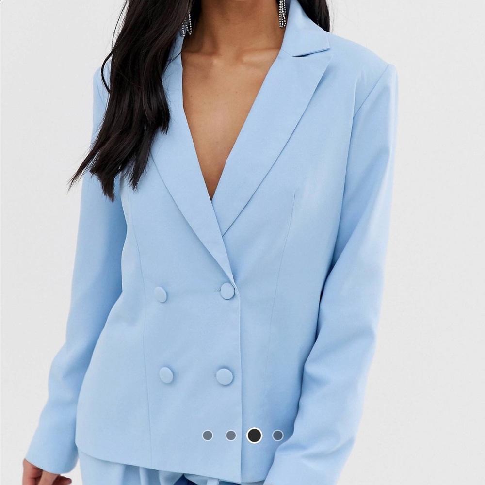 ASOS MISSGUIDED baby blue blazer